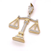 0.91 CT. Diamond Scale Pendant in 10KT Gold - White Carat - USA & Canada